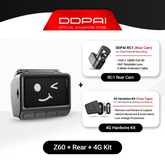 DDPAI Z60 Dual 4K UHD GPS 3 Channel Front & Rear Super Capacitor Dashcam 4G Remote View