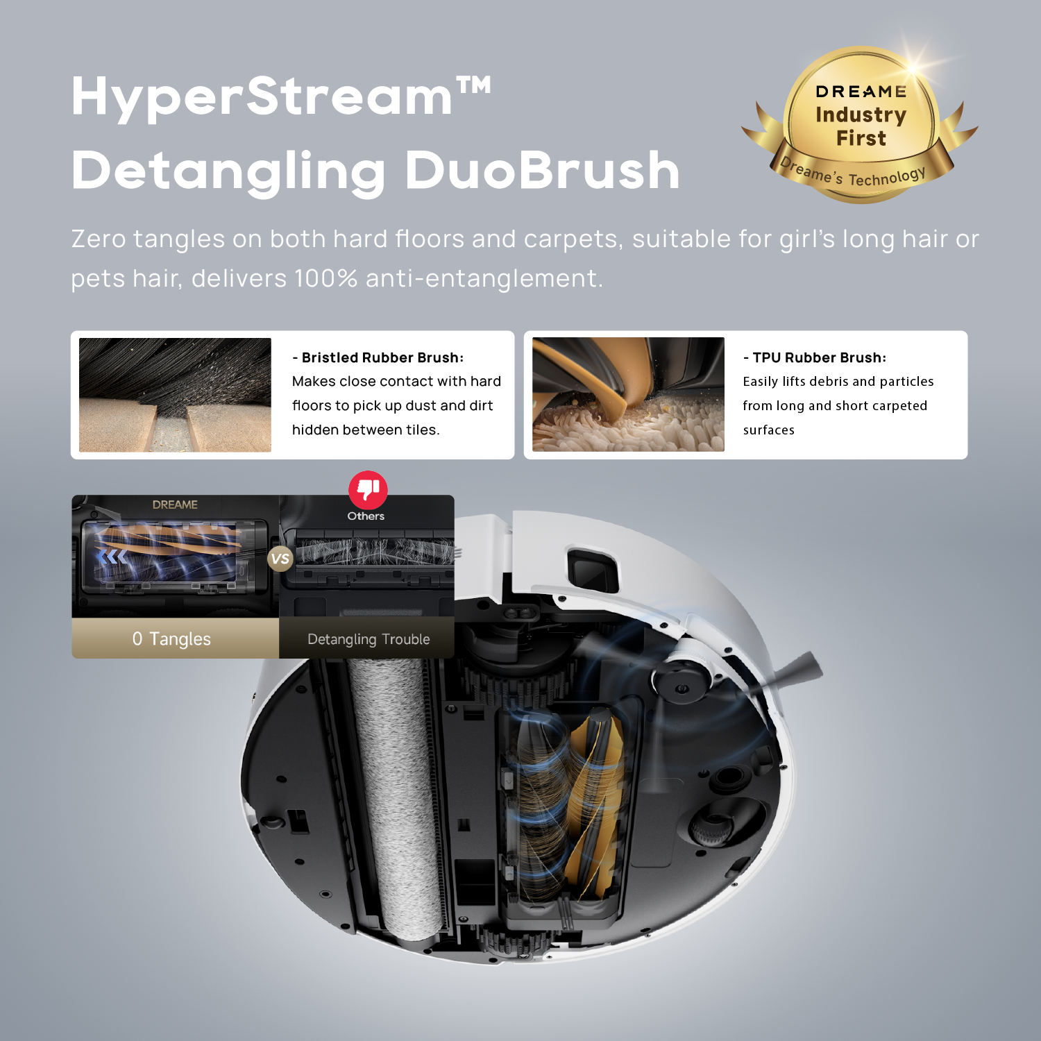 【GRAND LAUNCH】Dreame Aqua 10 Roller Robot Vacuum | AquaRoll™ Mopping - Fresh Water Mopping | AutoSeal™ Roller Guard