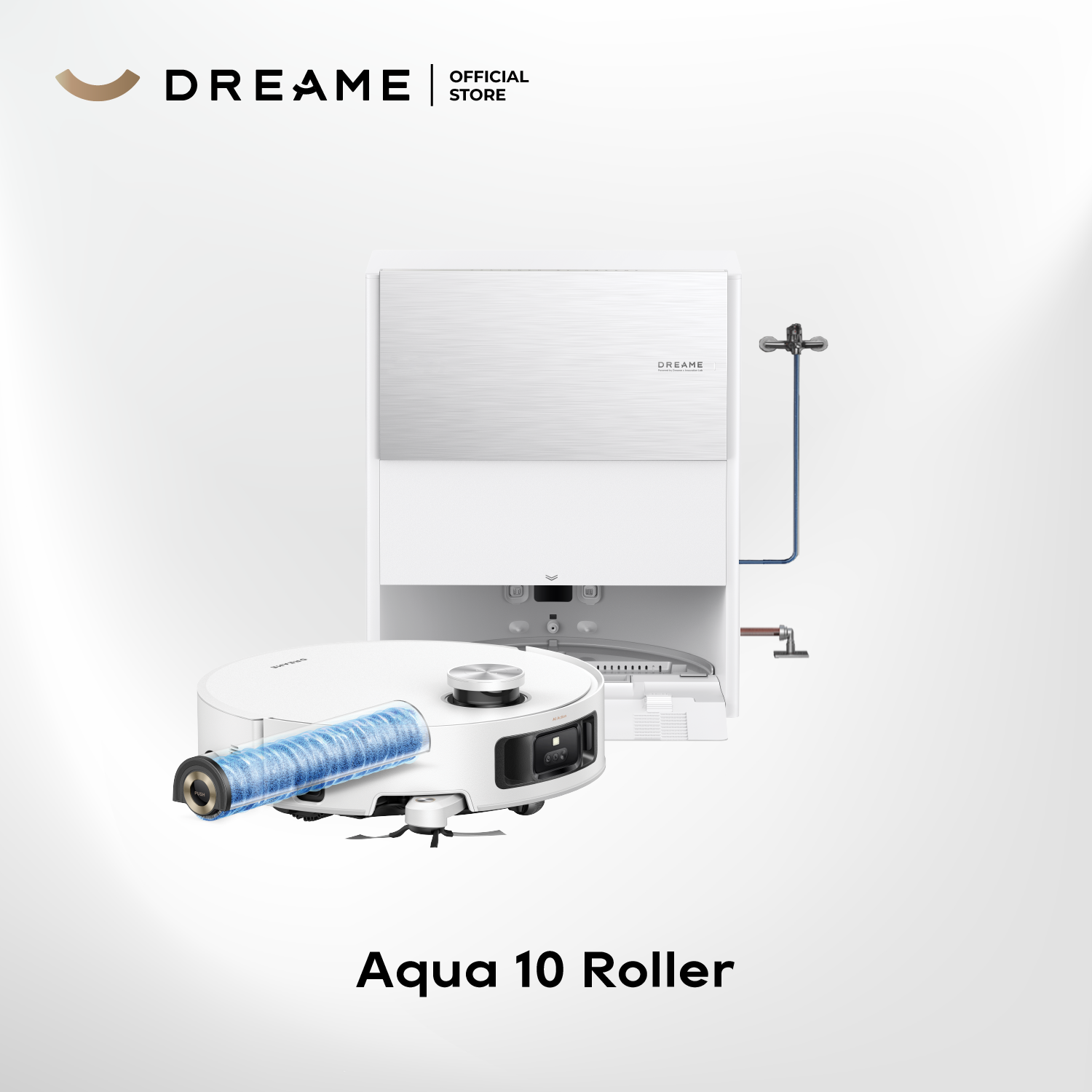 【GRAND LAUNCH】Dreame Aqua 10 Roller Robot Vacuum | AquaRoll™ Mopping - Fresh Water Mopping | AutoSeal™ Roller Guard