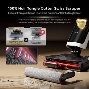 【GRAND LAUNCH】Dreame H15 Mix Wet and Dry Cordless Vacuum Cleaner | 6-IN-1 Versatile Vacuum | GapFree™AIDescendReachRoboticArm | TangleCut™2.0ResilientScraper