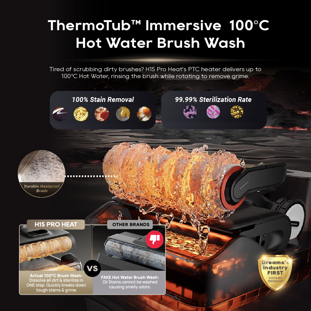 【GRAND LAUNCH】Dreame H15 Pro Heat | GapFree™ AI Robotic Arm | ThermoRinse™ 85°C Hot Water Floor Washing