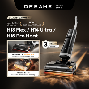 【GRAND LAUNCH】Dreame H15 Pro Heat | GapFree™ AI Robotic Arm | ThermoRinse™ 85°C Hot Water Floor Washing