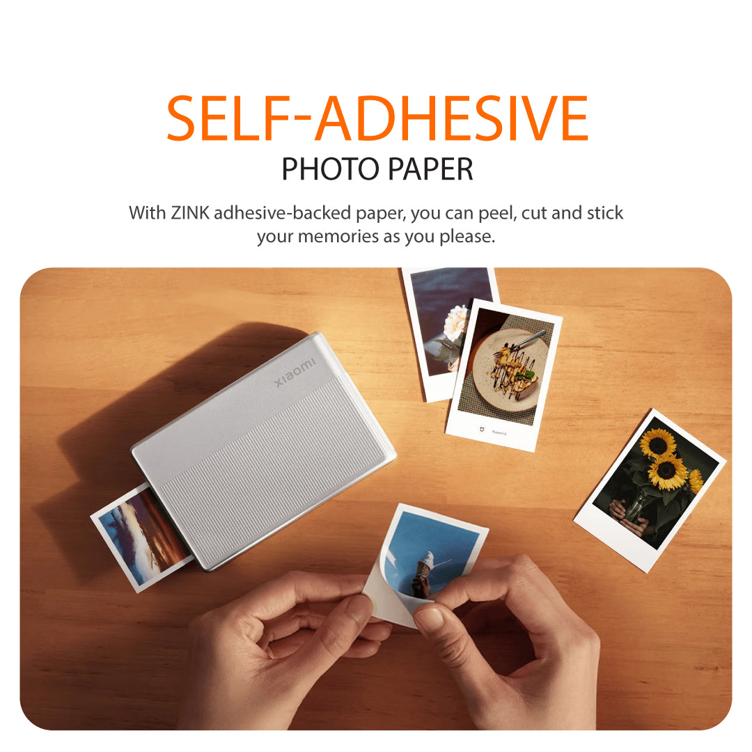 Xiaomi 1S Portable Photo Printer Compact Inkless Print Bluetooth 3 Users Zink Technology Xiaomi Home USB C Charging