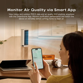 [CLIMATE VOUCHER $150 OFF] Dreame Air Purifier Fan NP10 | Washable Filter l Zero Maintenance Cost | 400m³/h CADR | Formaldehyde Removal | Smart