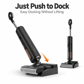 Uwant D600 Cordless Wet & Dry Vacuum Mop | 23,000Pa Suction | 180° Lay-Flat | 100°C Hot Water Self-Cleaning + Hot Air Drying | PushDock Base | 50-Min Runtime
