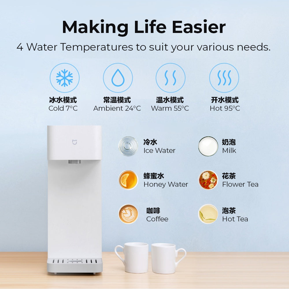 Xiaomi 3L 3S Instant Drinking Water Bar Cold and Hot Water Dispenser Adjustable temperature