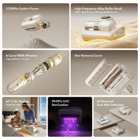 【NEW LAUNCH】MOVA Q30 Dust Mite Vacuum Cleaner | 100% Mite Removal | 6 Cone Layer HEPA Filtration