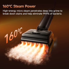 Uwant DX800 Steam Wet Dry Vacuum Cleaner | 160°C Steam Sterilize | 80°C Hot Water Mop | 27kPa Suction