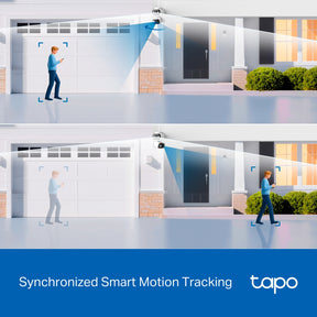 Tapo TC34 2K Dual-Lens Pan/Tilt Indoor & Outdoor Security Camera | 125° Wide + 6mm Telephoto | Smart Tracking | Colour Night Vision | Free AI Detection | IP65