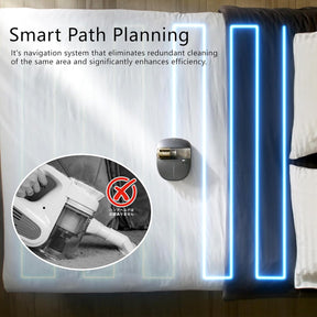 [WORLD FIRST] Creatulize X1 Robot Bed Vacuum Dust Mite Cleaner 15000 Osciliations / Min 14AW SuctionObstacles Avoidance  Grey  UV Sterilization / White