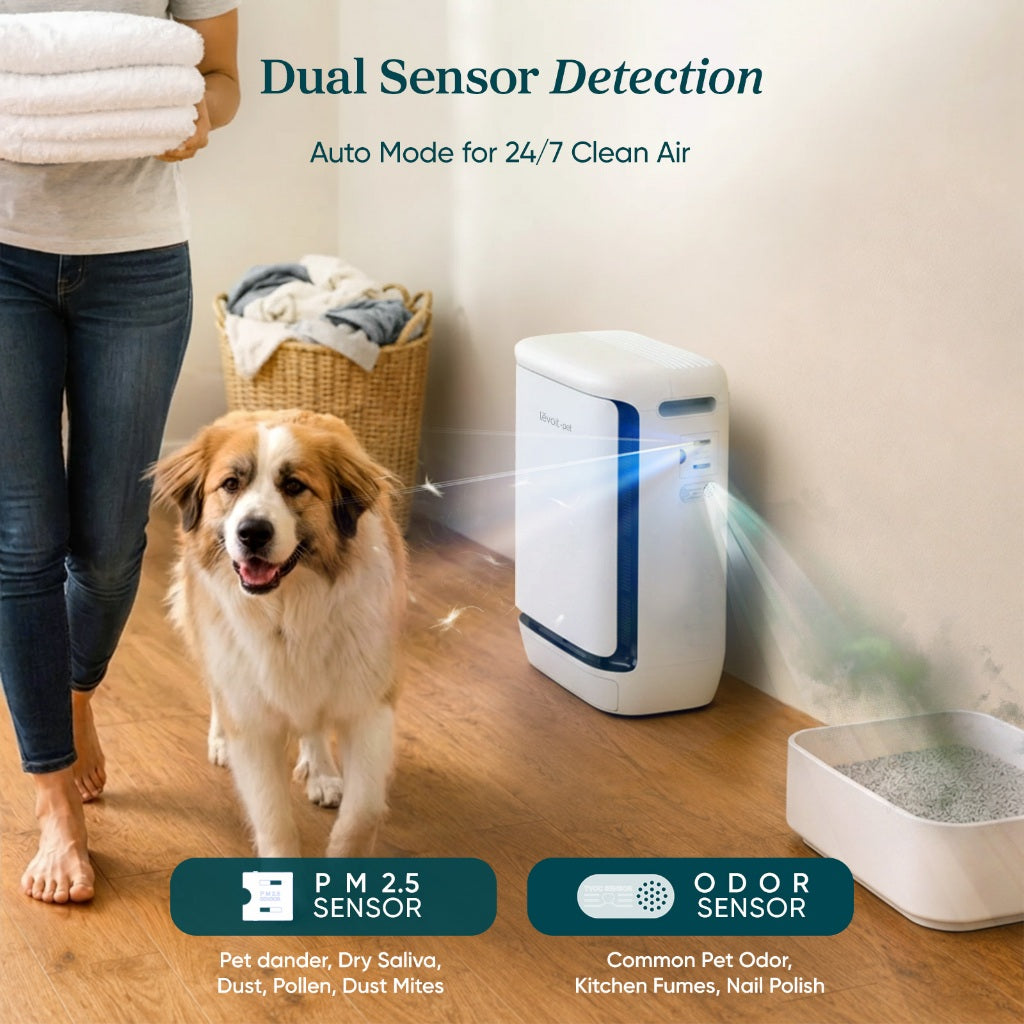 [LATEST] Levoit Vital Pet Pro Smart Air Purifier | H13 TRUE HEPA | Auto-Clean Mode | Traps Pet Fur