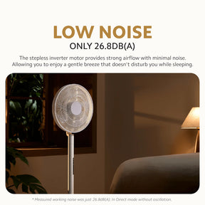 Xiaomi Mijia Smart Standing Fan Pro Slim | DC Inverter Silent Floor Fan with Remote | 26.8dB Quiet | 1 Yr Warranty
