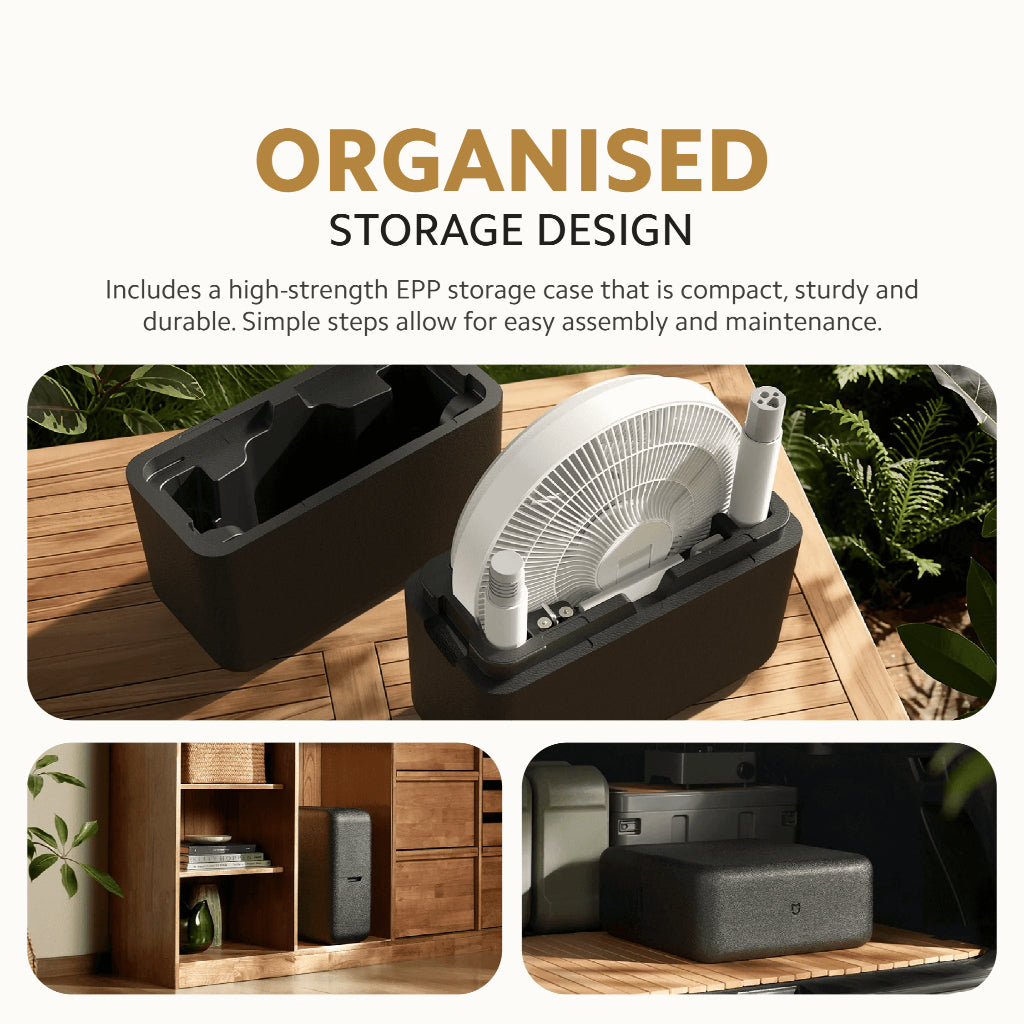 Xiaomi Mijia Smart Standing Fan Pro Slim | DC Inverter Silent Floor Fan with Remote | 26.8dB Quiet | 1 Yr Warranty