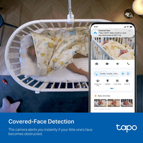 [WORLD FIRST] TAPO TP-LINK TC840 Baby Sleep Analysis Built In Lullabies White Noise Wall Ceiling Bed Mount 4MP Baby Cry
