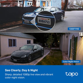 Tapo TC80 1080P Wire-Free Outdoor Security Camera | Up to 180-Day Battery | Colour Night Vision | Free AI Person Detection | IP65 Weatherproof