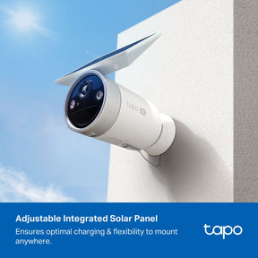 Tapo C465 4K 8MP Solar-Powered Outdoor Security Camera | Built-in Solar Panel | Up to 180-Day Battery | Starlight Colour Night Vision | Free Local AI Detection | IP65