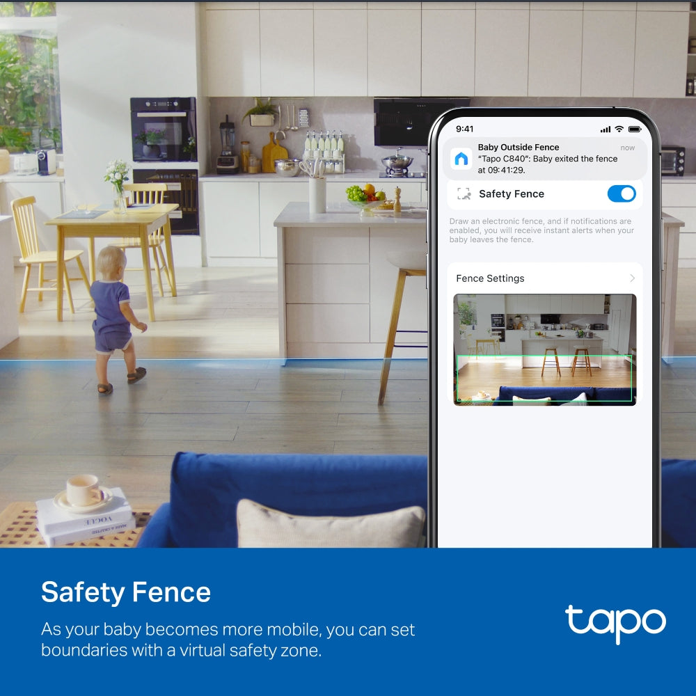 [WORLD FIRST] TAPO TP-LINK TC840 Baby Sleep Analysis Built In Lullabies White Noise Wall Ceiling Bed Mount 4MP Baby Cry
