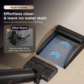 Uwant D600 Cordless Wet & Dry Vacuum Mop | 23,000Pa Suction | 180° Lay-Flat | 100°C Hot Water Self-Cleaning + Hot Air Drying | PushDock Base | 50-Min Runtime