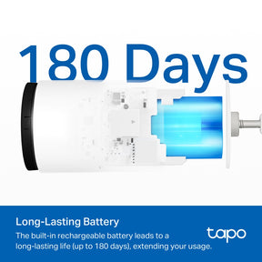 TC82 Wire-Free Battery 3MP Waterproof Smart Indoor/Outdoor Security Camera | 2K QHD | 6 Month Battery