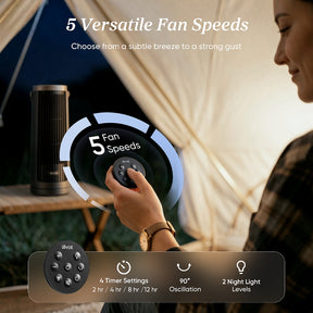 [LATEST] Levoit Windi Mini / Mini Pro Cordless Lightweight Portable Tower Fan | DC Motor | Long Battery Life | 20dB