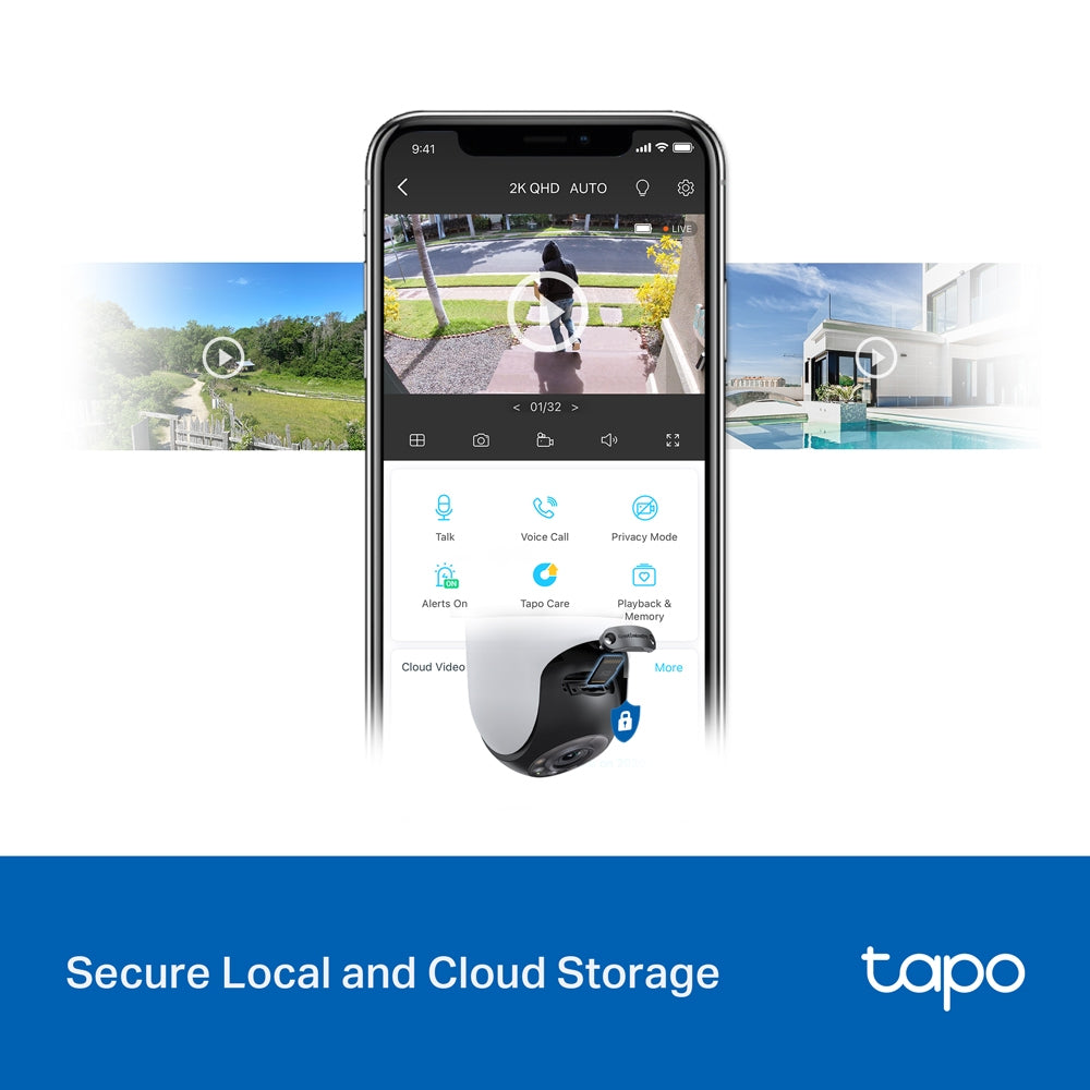 TP-Link Outdoor TAPO C510W/C520WS Pan/Tilt 360° Motion Tracking Security Network CCTV Camera