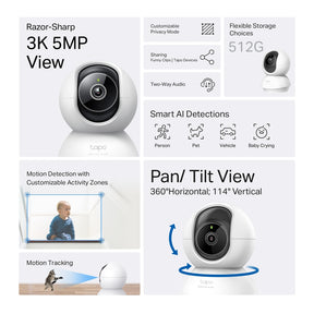 [Exclusive Release] Home Security CCTV Camera Pan Tilt Motion Detect 2 Way Audio | Baby Monitor | TP Link C230