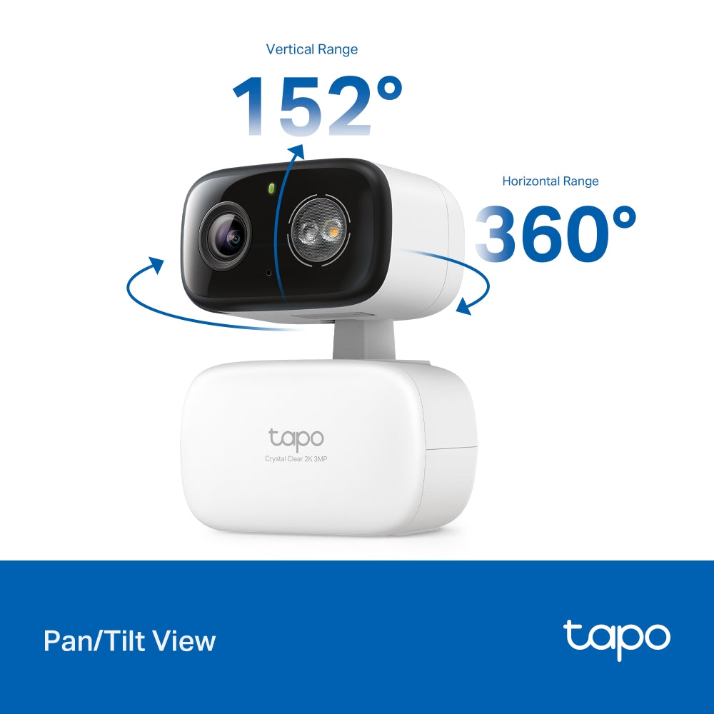 [LATEST] TP Link TAPO C216 Indoor Outdoor CCTV Camera AI Motion Detect Baby Cry Monitor 512GB Storage 2K 3MP