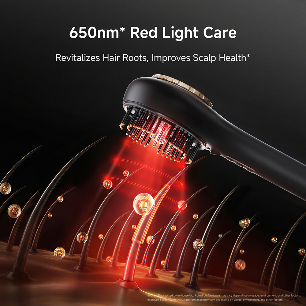 【NEW LAUNCH】Mova MMC001 Multi-Function Massage Comb | 650nm Red Light Strengthen Hair | EMS Current Relieve Tension