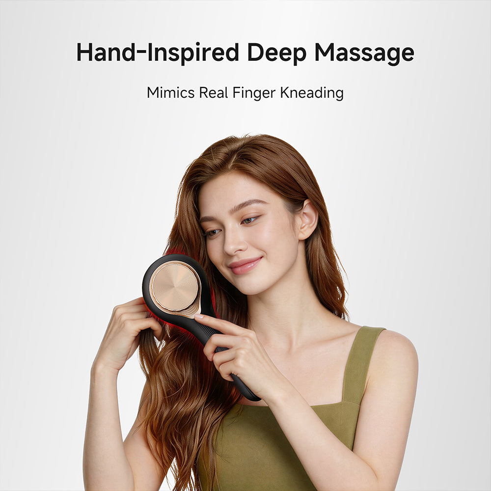 【NEW LAUNCH】Mova MMC001 Multi-Function Massage Comb | 650nm Red Light Strengthen Hair | EMS Current Relieve Tension