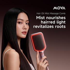 【NEW LAUNCH】MOVA C9000 Electric Massage Comb | Nano Essential Oil Smooth Fizz | Dual-wavelength (630nm/660nm)