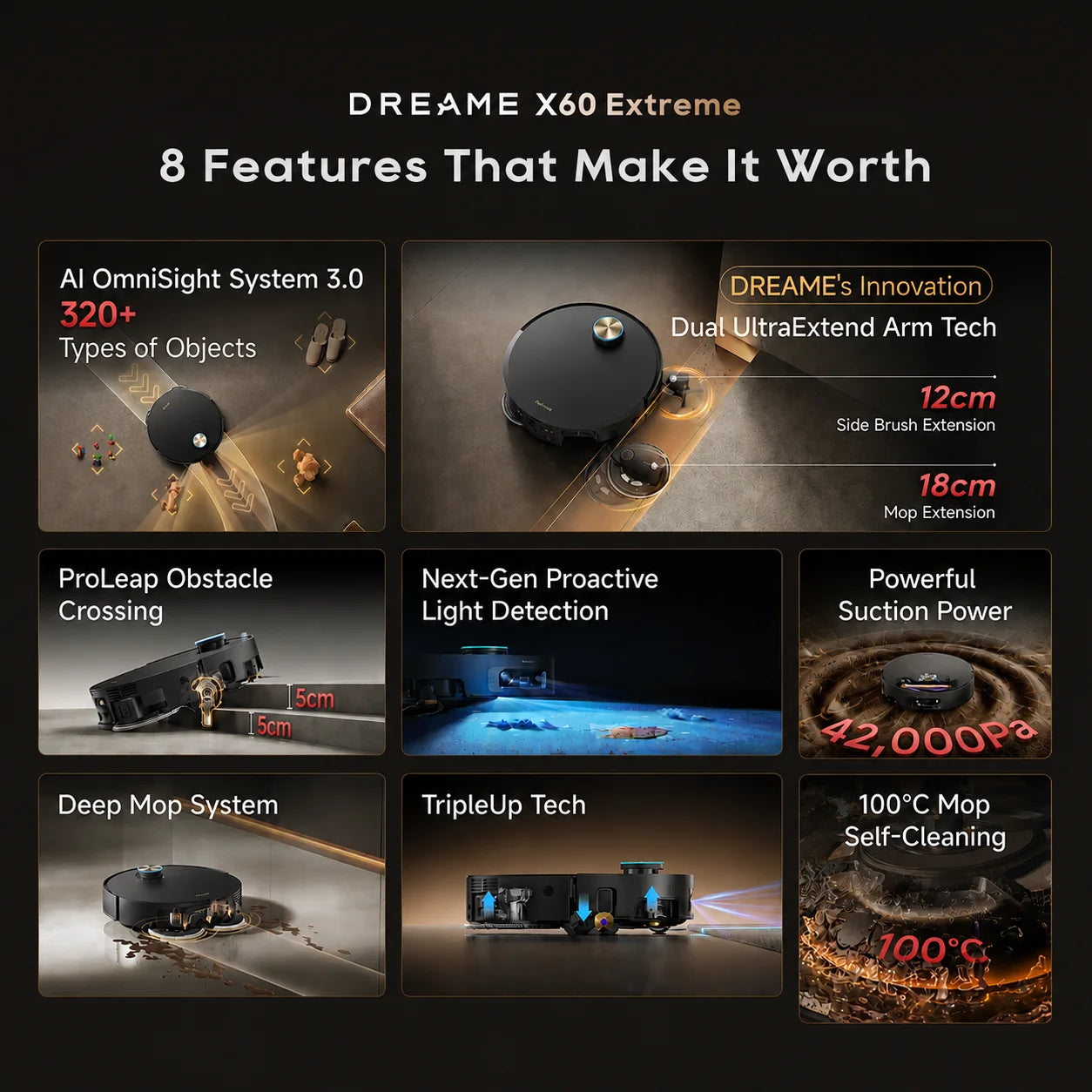 Dreame X60 Ultra Extreme / X60 Master Extreme Robot Vacuum