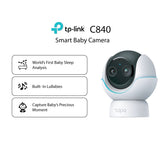 [WORLD FIRST] TAPO TP-LINK TC840 Baby Sleep Analysis Built In Lullabies White Noise Wall Ceiling Bed Mount 4MP Baby Cry