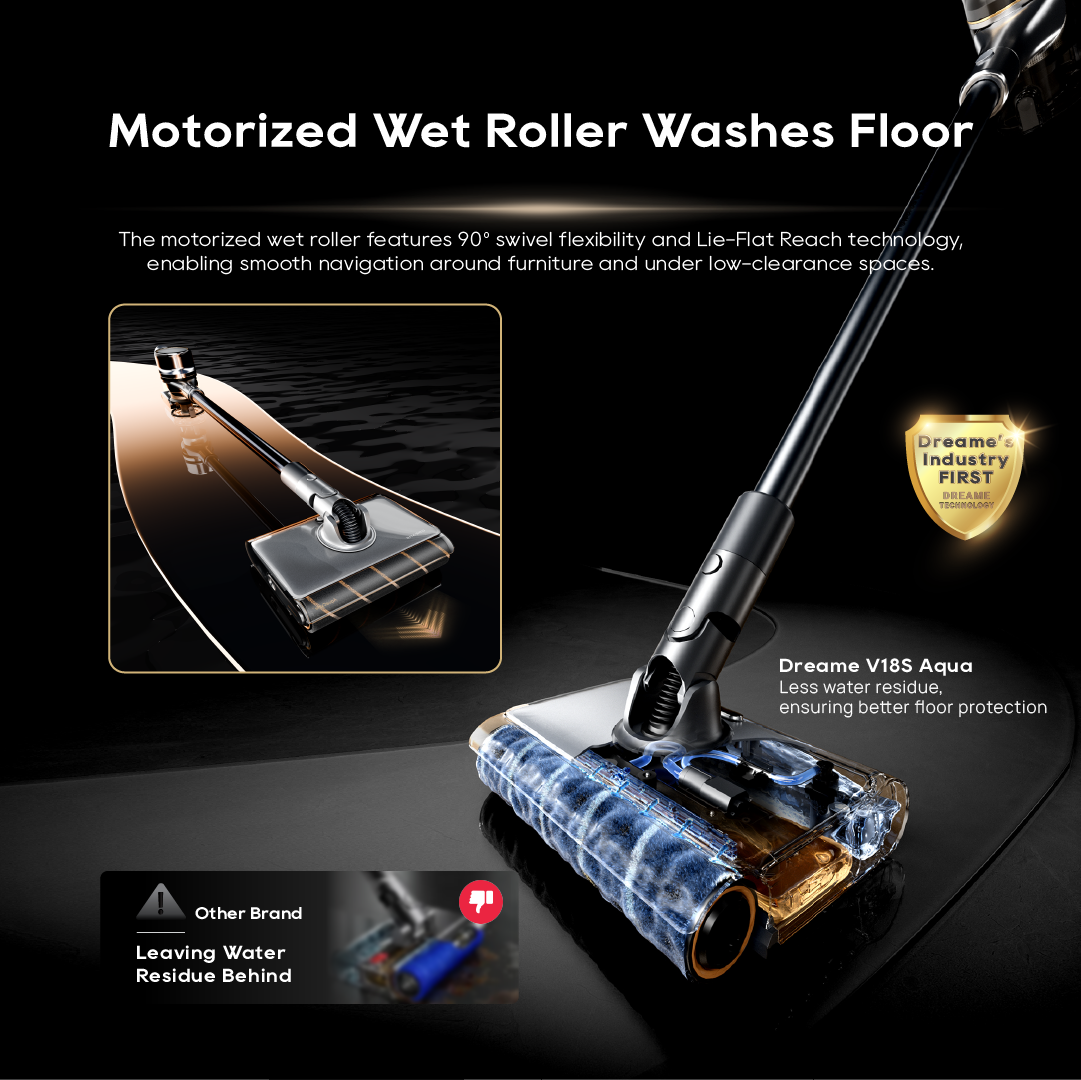 【GRAND LAUNCH】Dreame V18S Aqua Cordless Vacuum | Green Light Detection