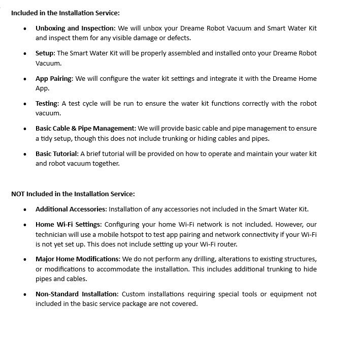 Dreame L10s Pro Ultra / L20 Ultra / L10s Ultra Gen 2 / L40 Ultra / X30, X40, X50 Series / X40 Pro Ultra Water Hookup Kit Installation