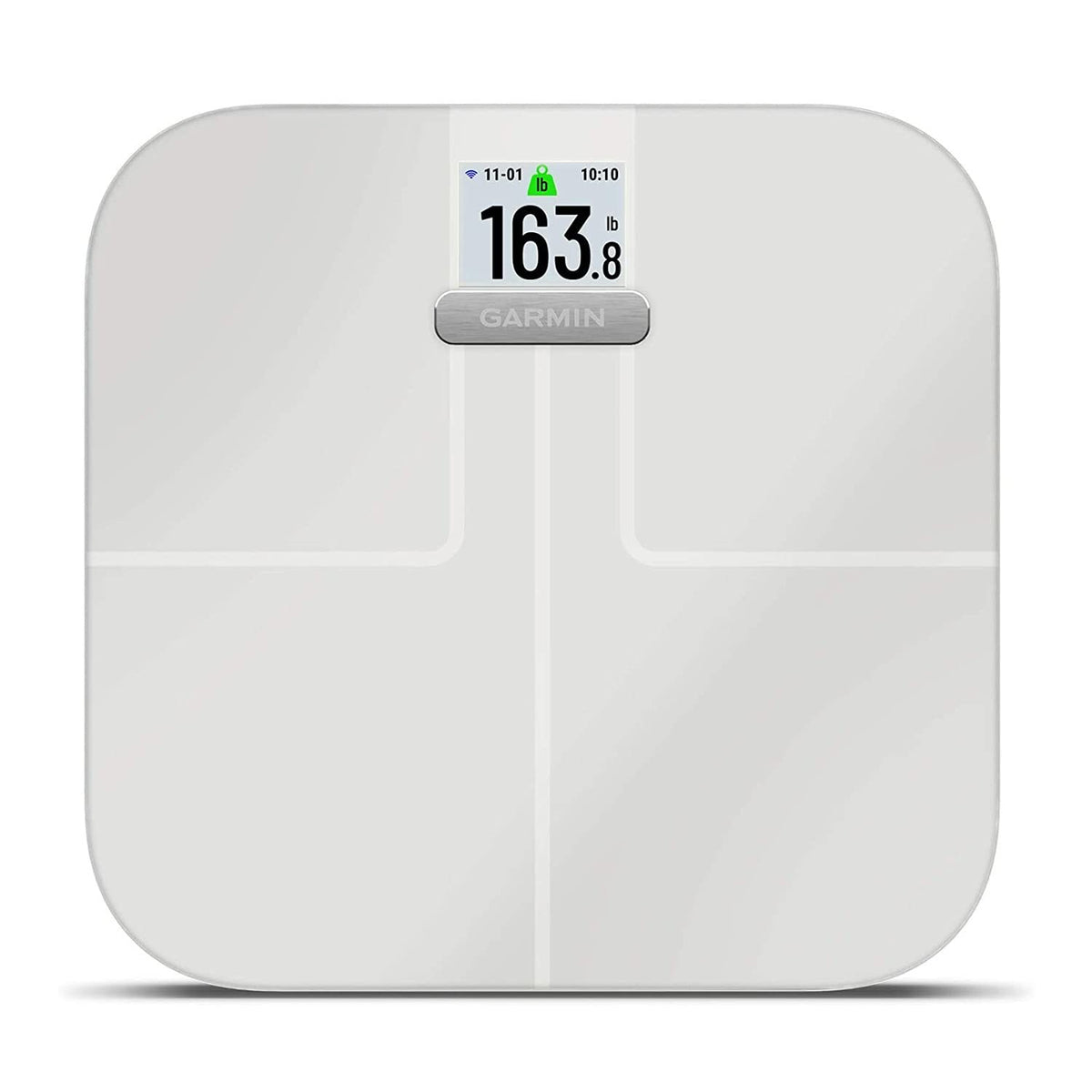 Garmin Index S2, Smart Scale with Wireless Connectivity, Measure Body Fat, Muscle, Bone Mass, Body Water% and More, Black / White