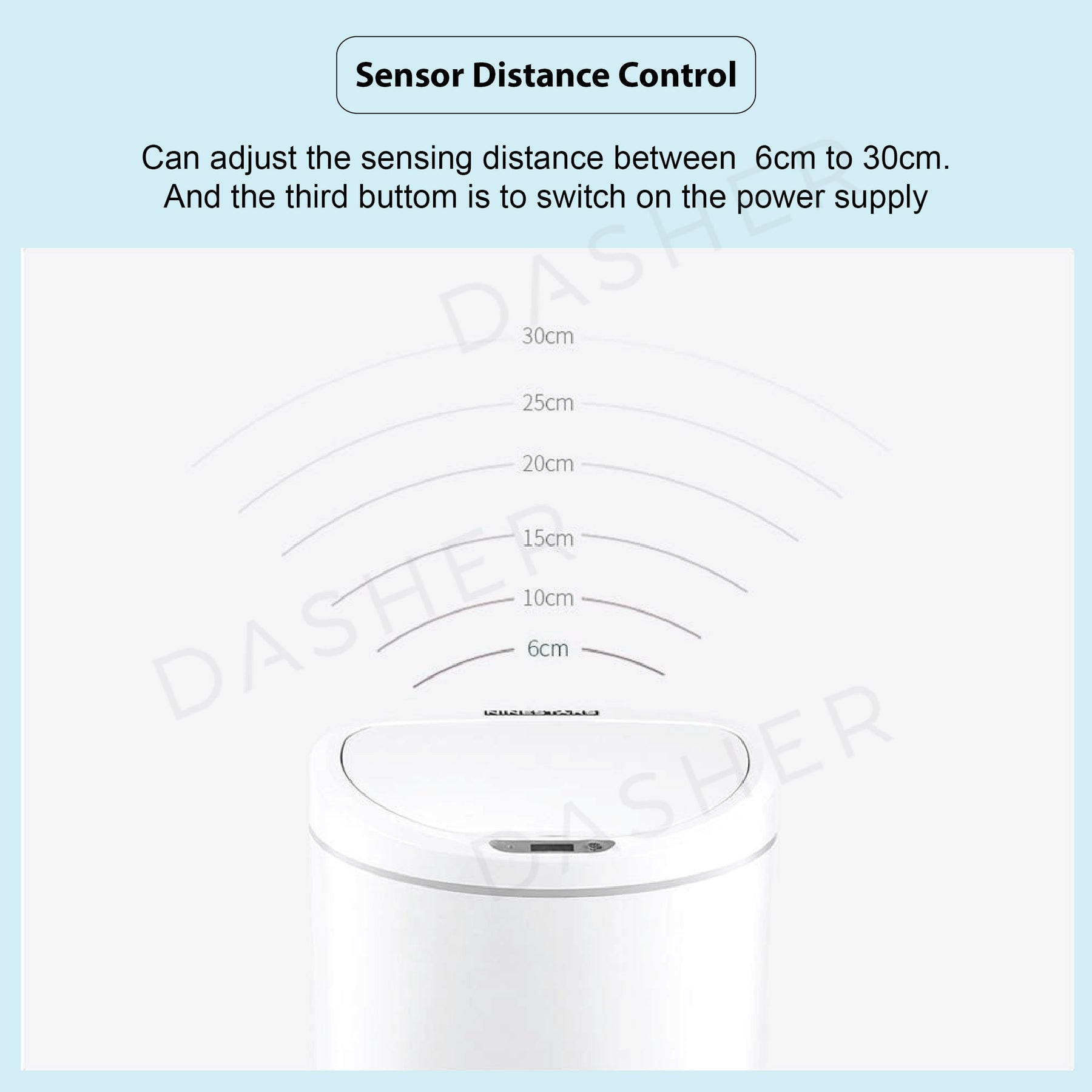 Ninestars Smart Dustbin 10L - Motion Sensor