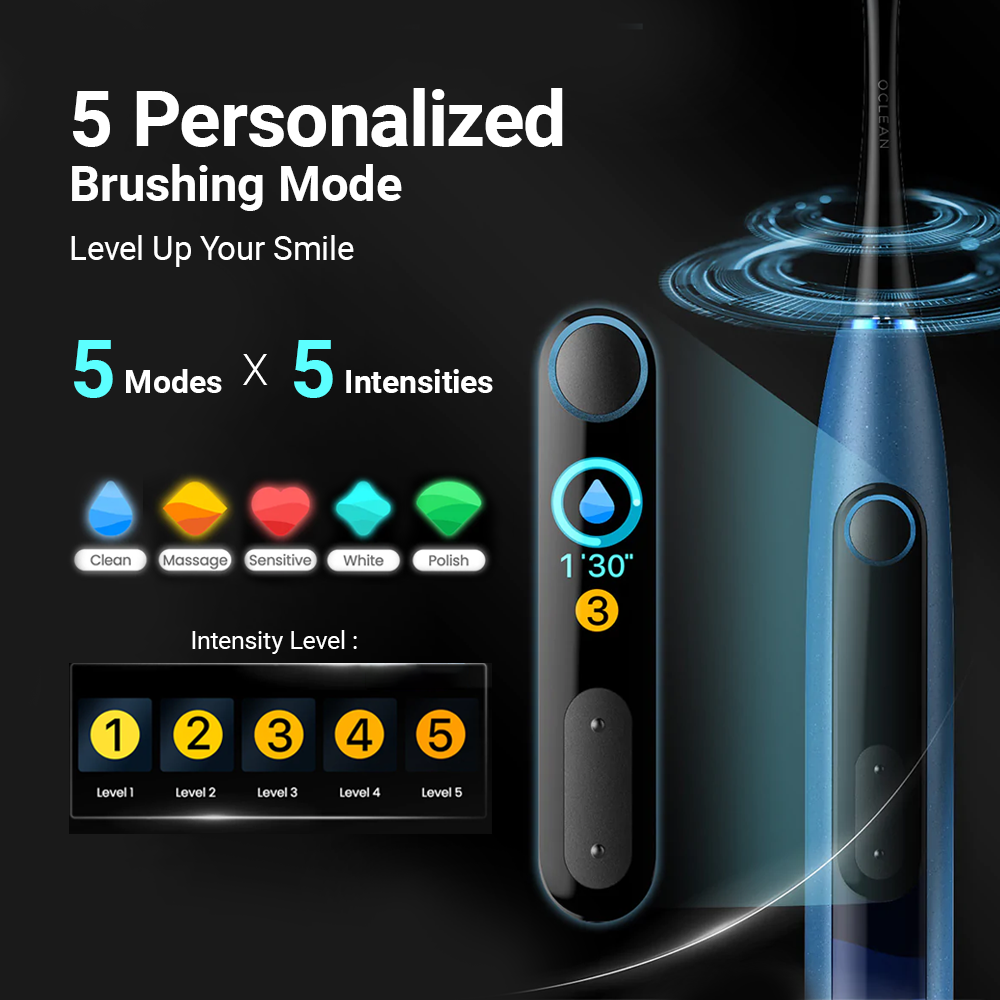 [Free Oclean Carry Pouch】Oclean X10 Electric Smart Toothbrush