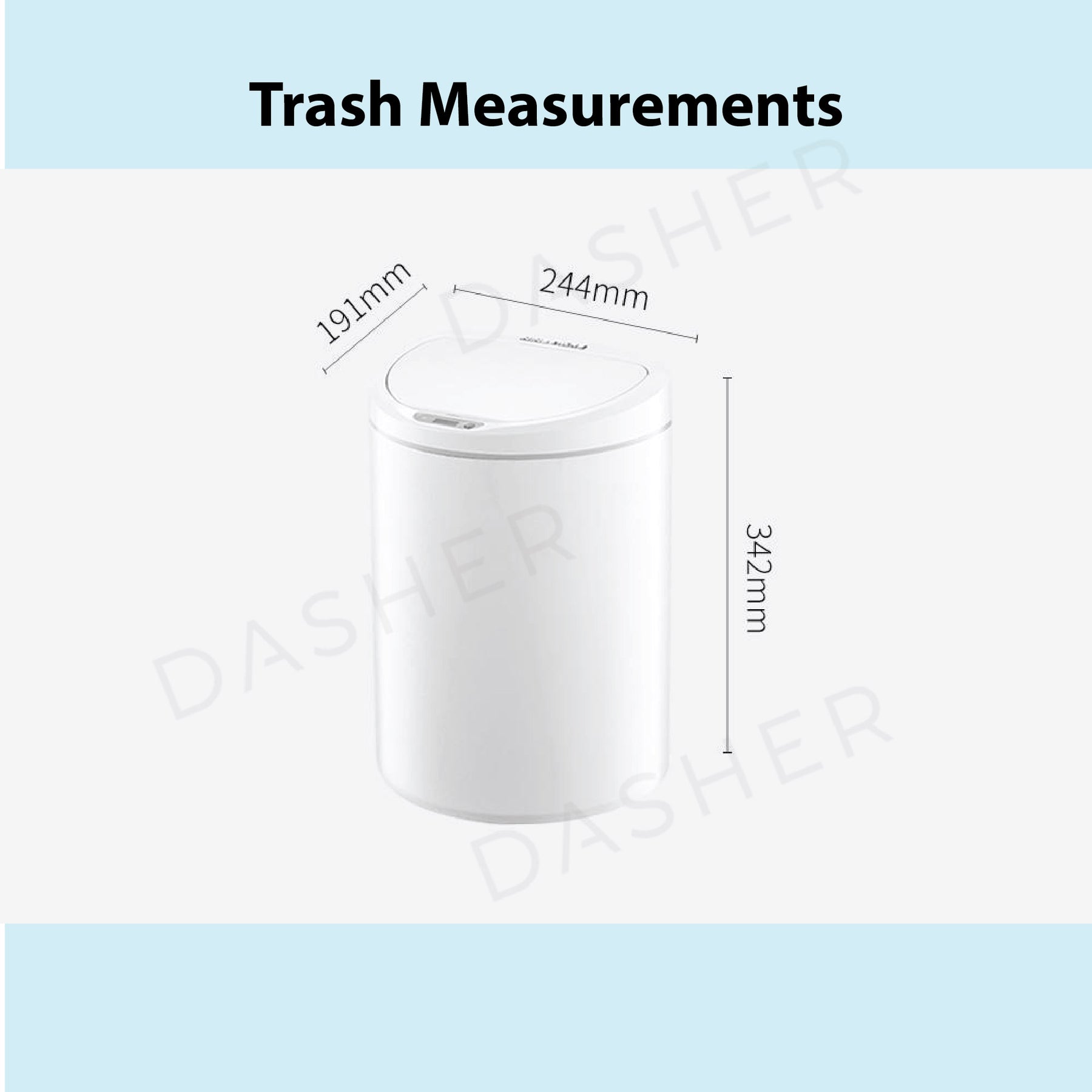 Ninestars Smart Dustbin 10L - Motion Sensor