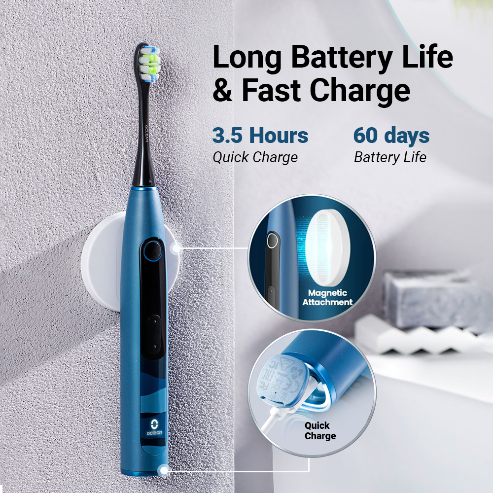 [Free Oclean Carry Pouch】Oclean X10 Electric Smart Toothbrush