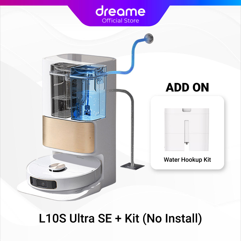 Dreame L10S Ultra SE Robot Vacuum | World 1st Auto Water Refill & Drainage Kit | Mops Hot-Air Drying