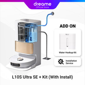 [Pre-order] Dreame L10S Ultra SE Robot Vacuum | World 1st Auto Water Refill & Drainage Kit | Mops Hot-Air Drying