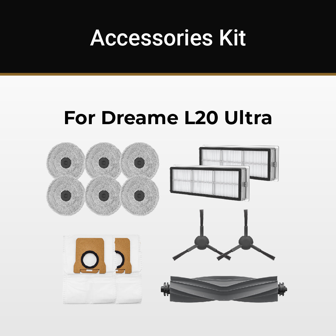 Accessories For Dreame L20 Ultra / L20 Ultra Complete Robot Vacuum  Cleaner,Main Brush, Dust Bags, Mop Cloth - AliExpress