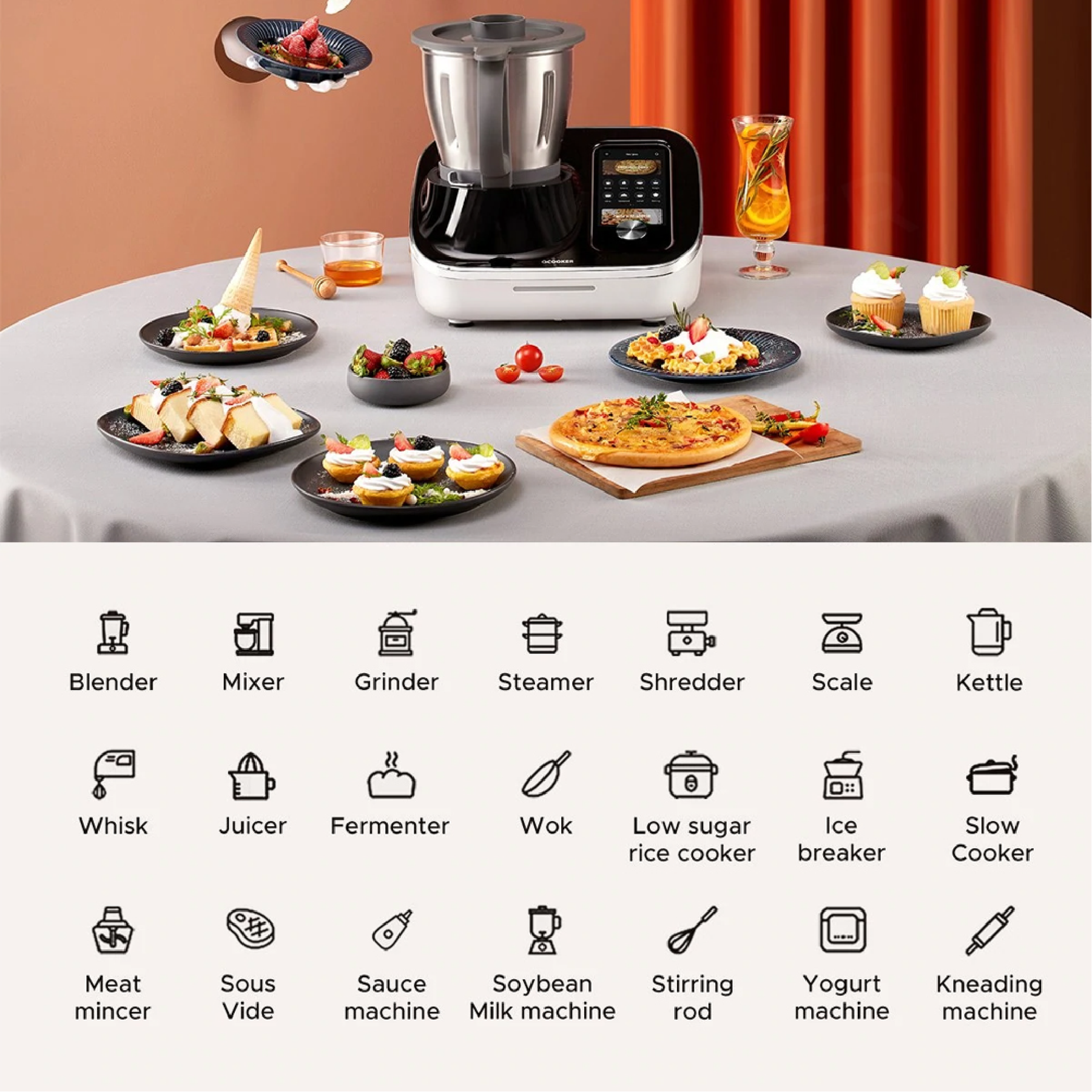 TOKIT Omni Cook Intelligent Multifunctional Cooking Machine