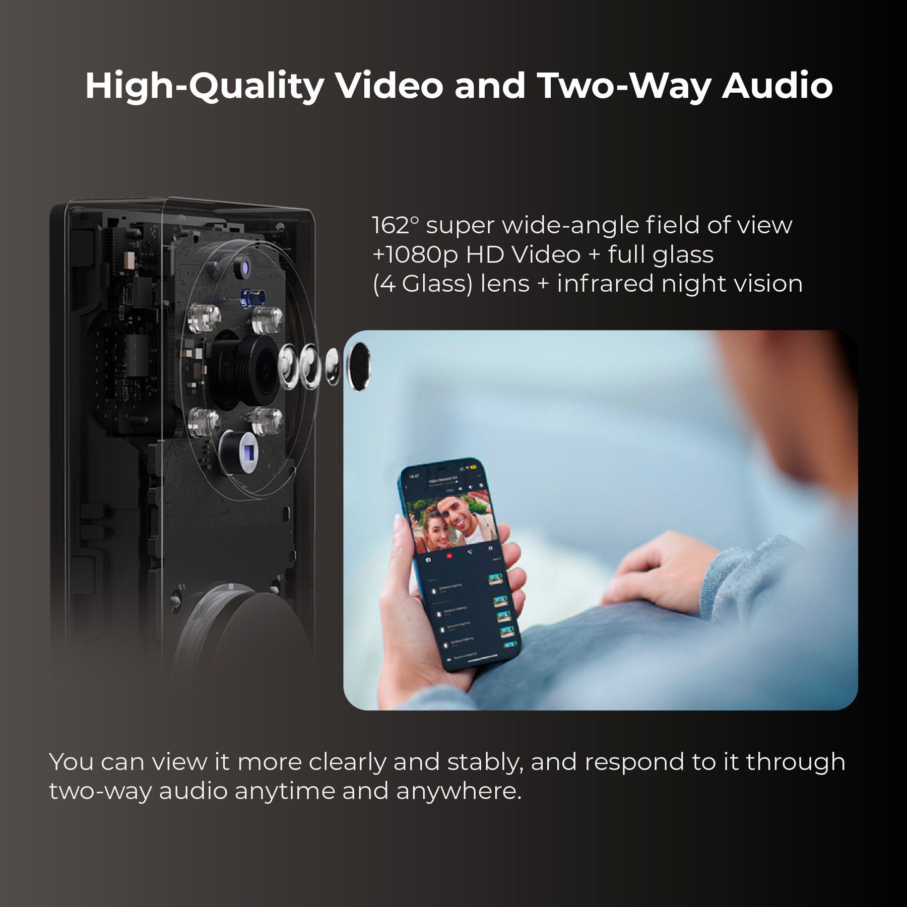 【GLOBAL】 Aqara G4 Smart Video Doorbell Face Smart Home Control Face Recognition Security Camera